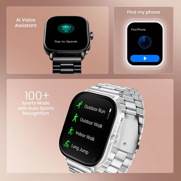 Fastrack Radiant FX2 Smart Watch – Luxury Metal Finish | AMOLED Display | Unisex - 38140SM01 - Image 2