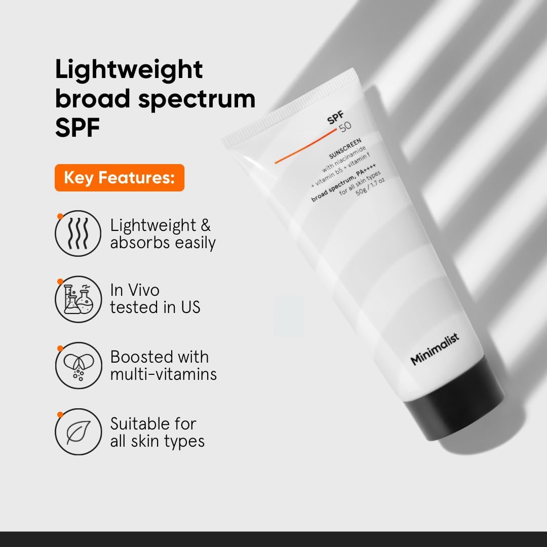 Minimalist Shield: Multi-Vitamin SPF 50++++ Sunscreen