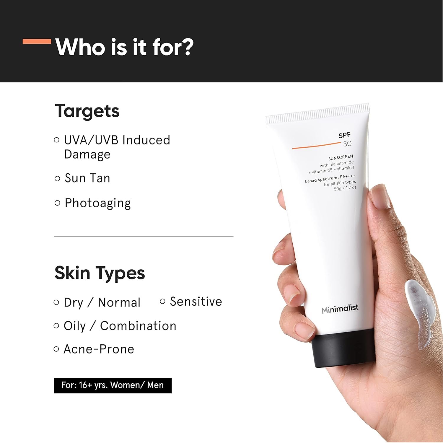 Minimalist Shield: Multi-Vitamin SPF 50++++ Sunscreen