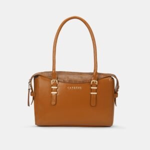 CAPRESE Signature-The Croc Embossed Shoulder Companion
