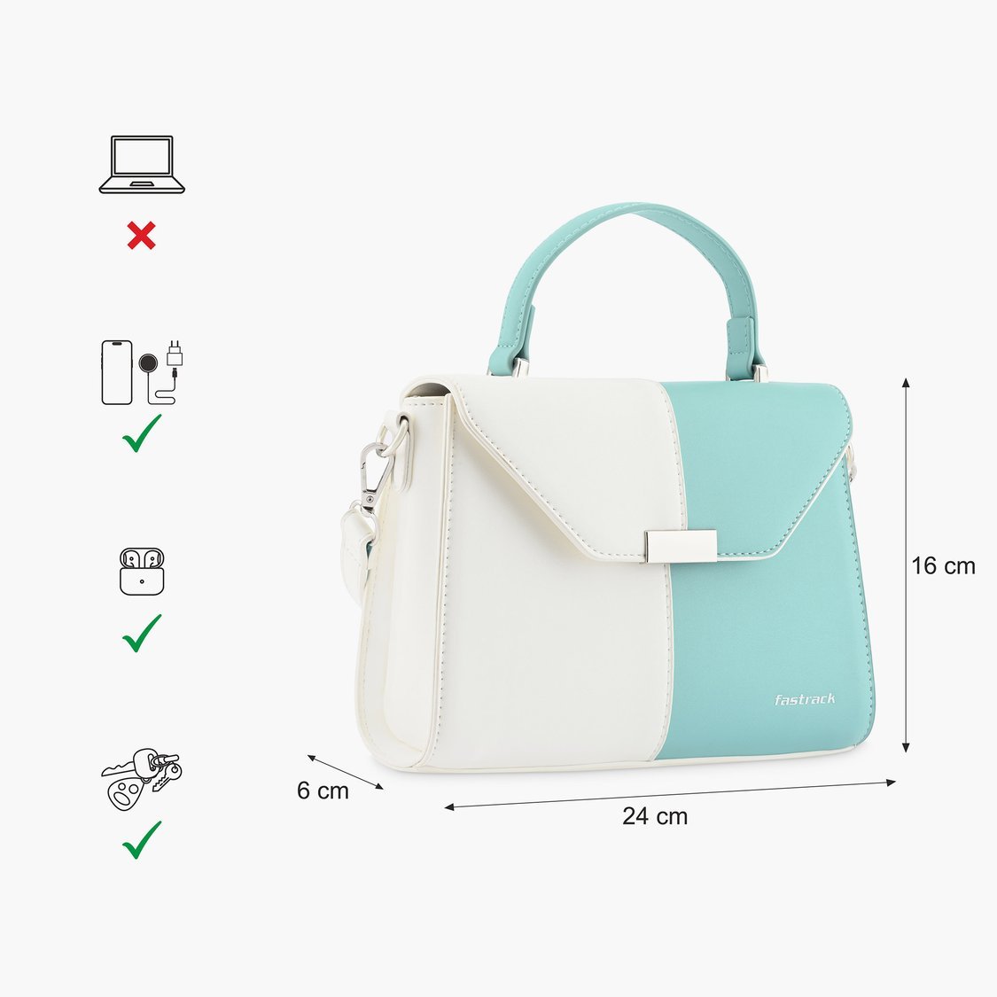 Fastrack’s Structured Colourblock Bag-Effortless Elegance