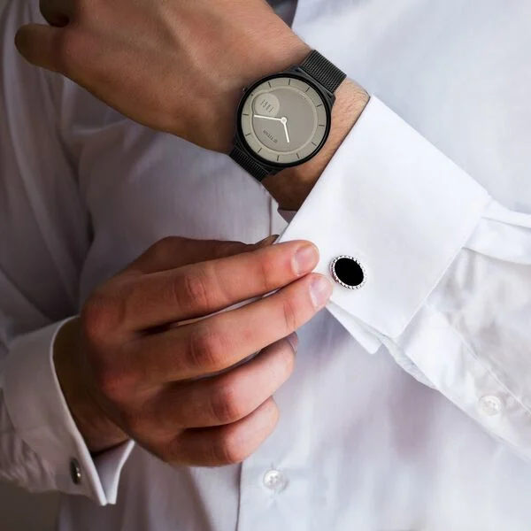 Titan Edge Slim Analog Watch for Men with Beige Dial and Leather Strap-NT1843NM01 - Image 5