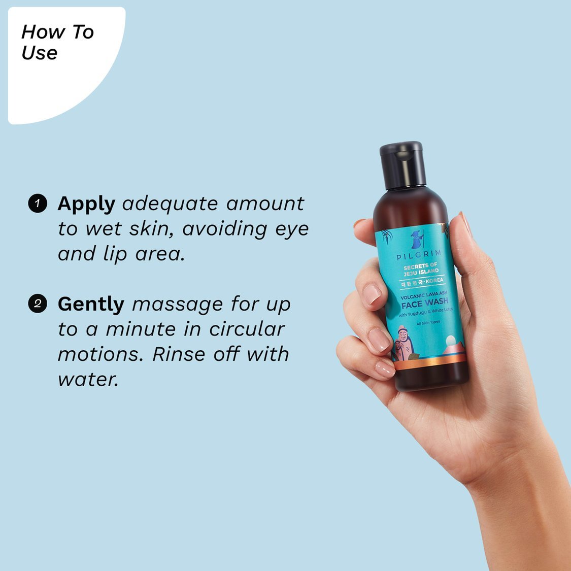 PILGRIM Volcanic Ash Cleanser Pure Glow-100ml - Image 4