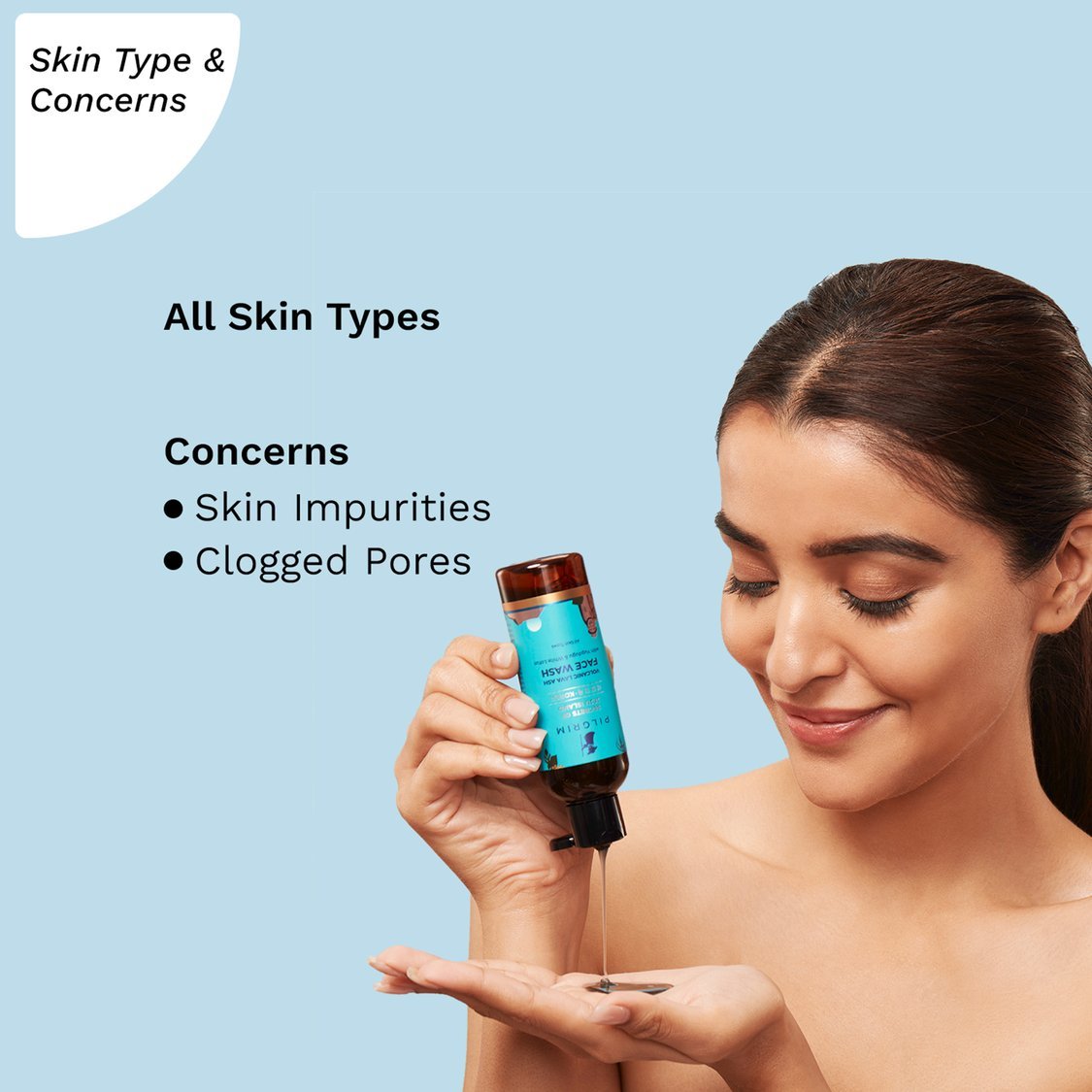 PILGRIM Volcanic Ash Cleanser Pure Glow-100ml - Image 2