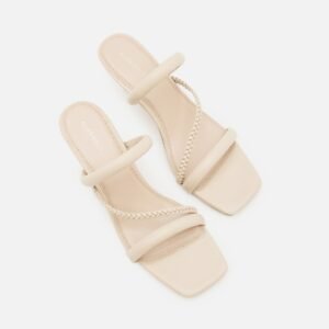 Walk with Grace: The Braided Kitten Heels by Allen Solly