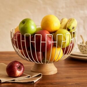 Mirage of Metals: An Artistic Fruit Basket