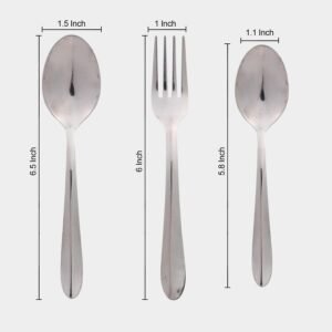 Home Select Steel Cutlery Set of 18 – Sleek Design for Everyday Use
