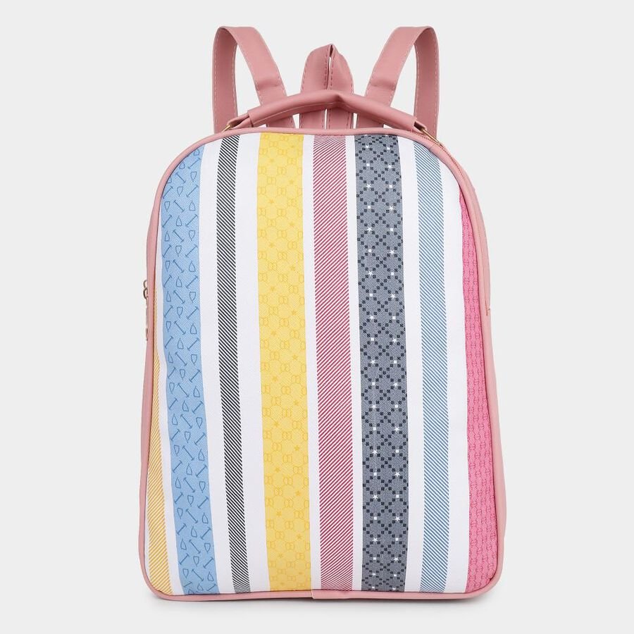 Lucky Charm Women's Pink Polyurethane Backpack