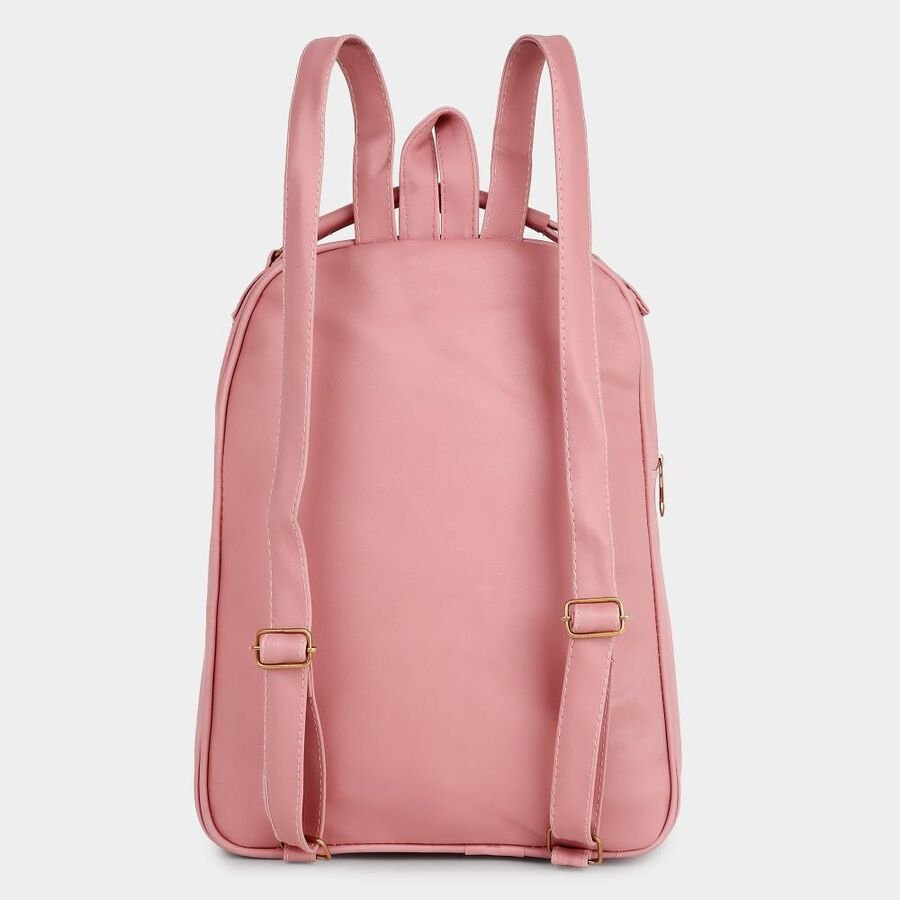 Lucky Charm Women's Pink Polyurethane Backpack