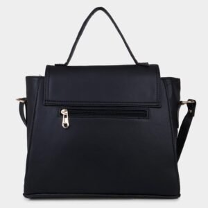 Lucky Charm Women's Black Polyurethane Hand Bag