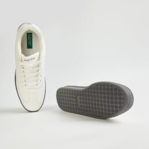 UNITED COLORS OF BENETTON Perforated Leather Sneakers – Premium Leather, Modern Design