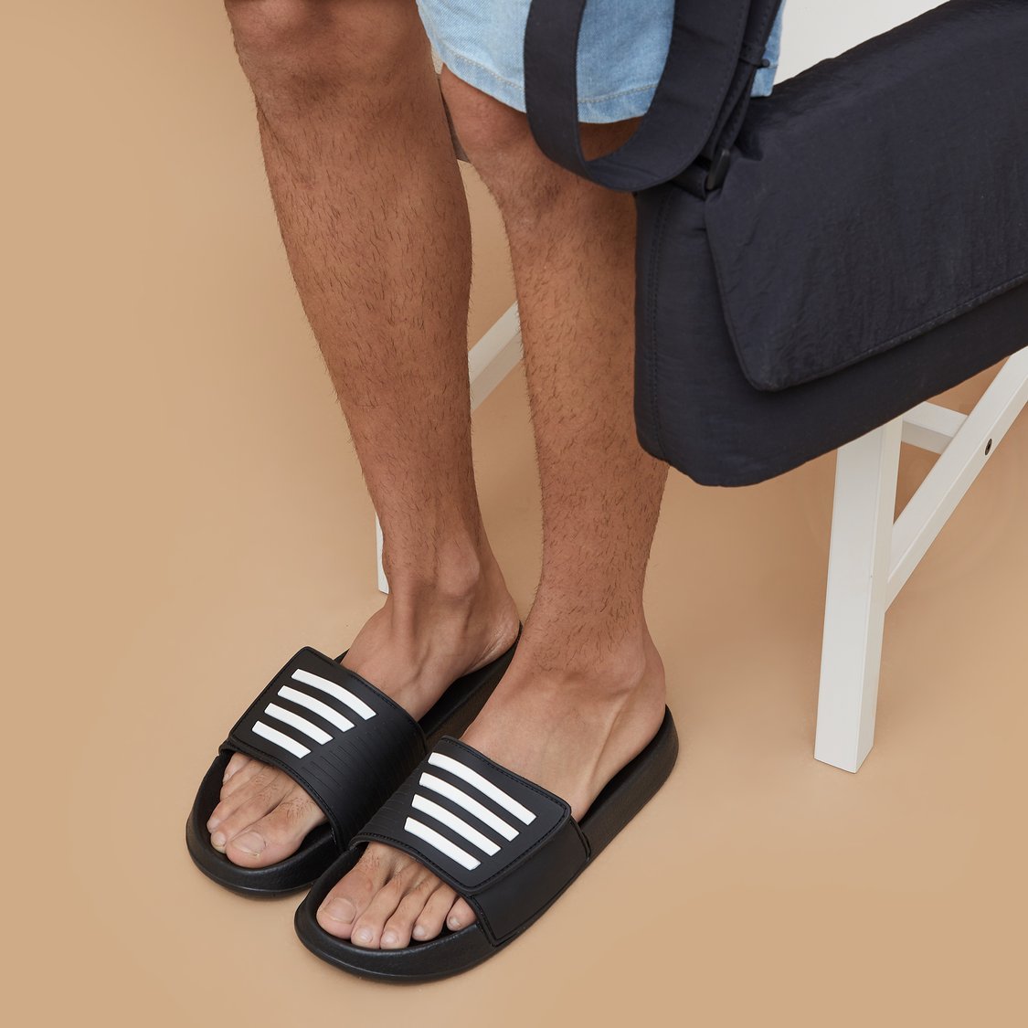 FORCA Striped Sliders Comfort Meets Trendy Stripes - Image 3