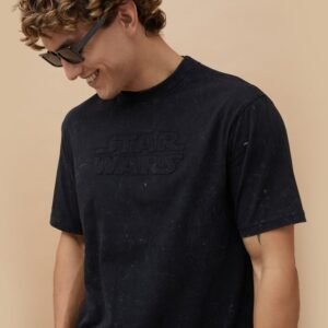 FAME FOREVER Men’s Embossed T-Shirt – Unique Texture & Stylish Fit
