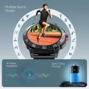 Fastrack Magnus FX3 Luxury Metal Smartwatch | UltraVU Display | Silver Strap - 38143KM02