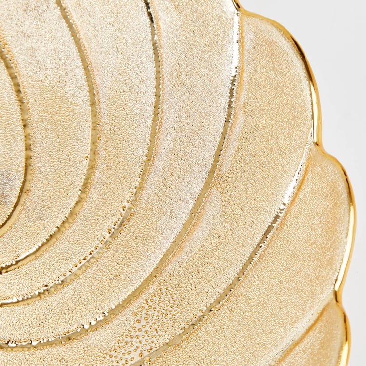 Stellar Porcelain Peacock Platter – Elegant Decorative Centerpiece