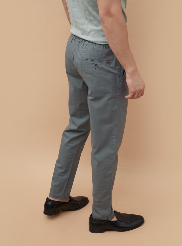 CODE UNWIND: Casual Sophistication Regular Fit Trousers