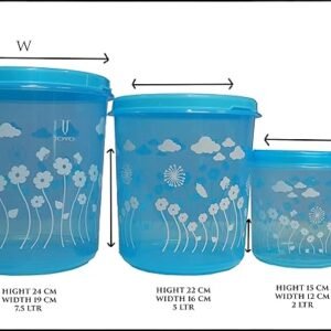 Home Select 4-Piece Plastic Container Set for Organized Storage