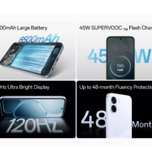 OPPO K14x 5G: Power and Style in Icy Blue | 128 GB | 6 GB RAM