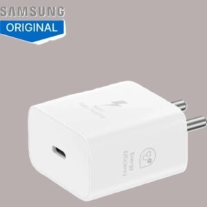 Samsung 25W USB-C Fast Charger – GAN Technology, Zero Standby Power, White, No Cable