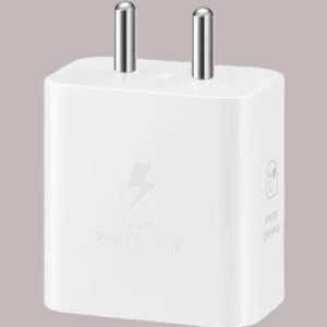 Samsung 25W USB-C Fast Charger – GAN Technology, Zero Standby Power, White, No Cable