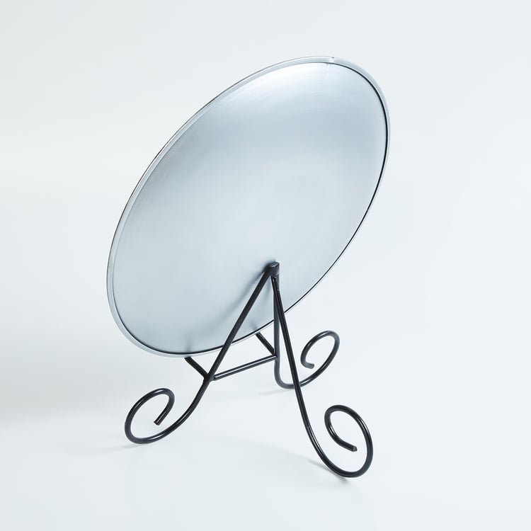 Corsica Mosaic Glass Decorative Plate with Stand – Elegant Home Accent