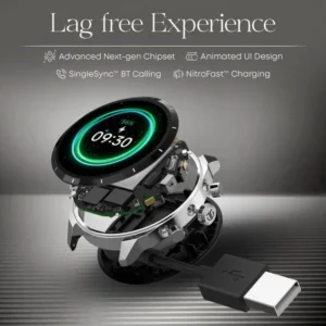 Titan Heritage Premium Smartwatch | All SS Design | 3.6 CM AMOLED Display | Advanced Chipset - 90207KM01