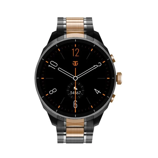 Titan Heritage Premium Smartwatch | All SS Design | 3.6 CM AMOLED Display | Advanced Chipset - 90207KM01