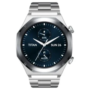 Titan Maestro Advanced Metal Smartwatch Built with Stainless Steel, Bluetooth Call Support and Crown Navigation - 90208KM01