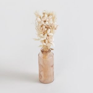 Elegant Corsica Eden Artificial Flowers with Glass Vase