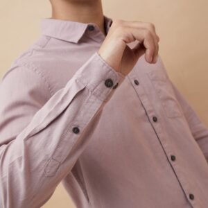 FAME FOREVER: Timeless Elegance in a Solid Slim Fit Shirt