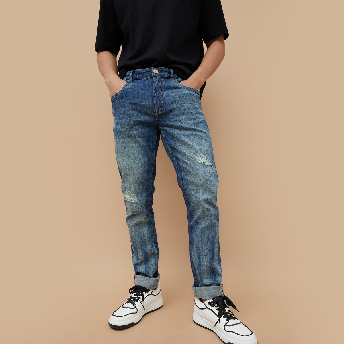 FORCA Jeans: Modern Distress Meets Tailored Taper