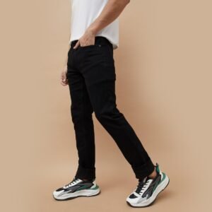 FORCA Solid Slim Tapered Denim Jeans For Men