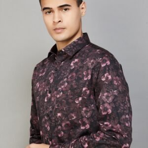 ALLEN SOLLY’s Signature Slim Fit with a Floral Print