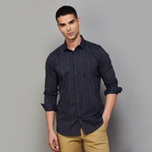 Allen Solly: The Modern Striped Slim Fit Shirt