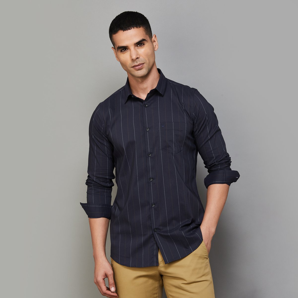 Allen Solly: The Modern Striped Slim Fit Shirt