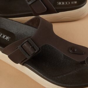 CODE: Sleek Simplicity in Solid T-strap Flip Flops