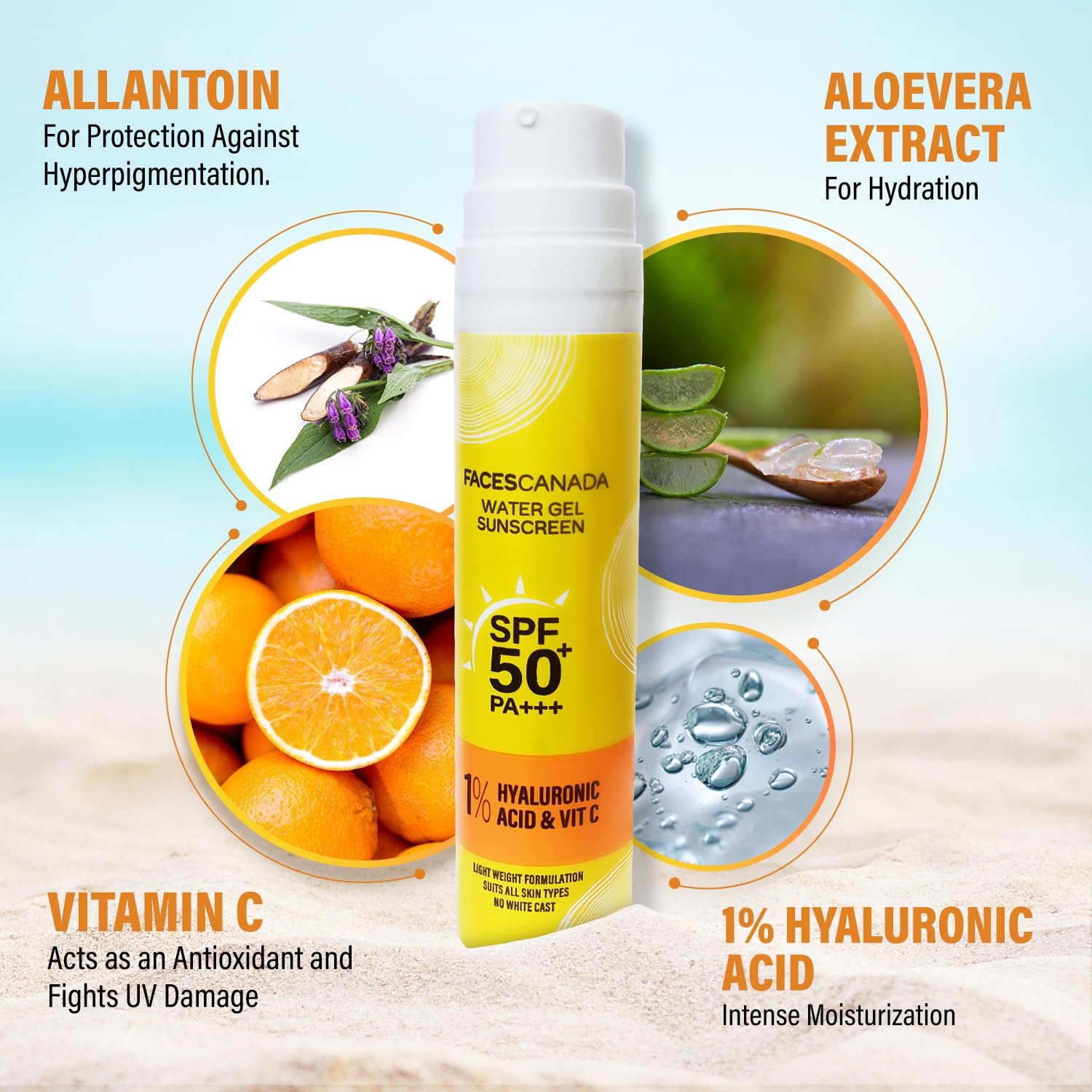 FACES CANADA’s 50g Water Gel Sunscreen: Hydrate & Shield